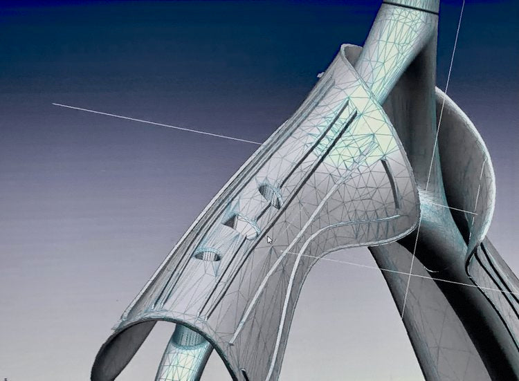 Lou Hansell garment hanger engineered to support the natural contours of clothing with precision and luxury design.