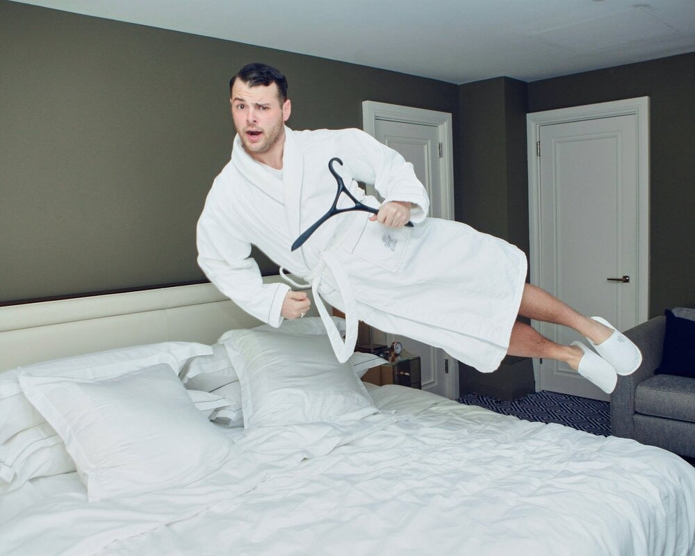 Zachary Weiss, Brand Consultant, Editor & Man About Town with a Lou Hansell Hanger
