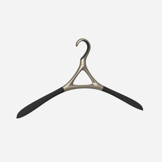 Image of Lou Hansell's H series base wedding dress hanger in Yellow Gold.