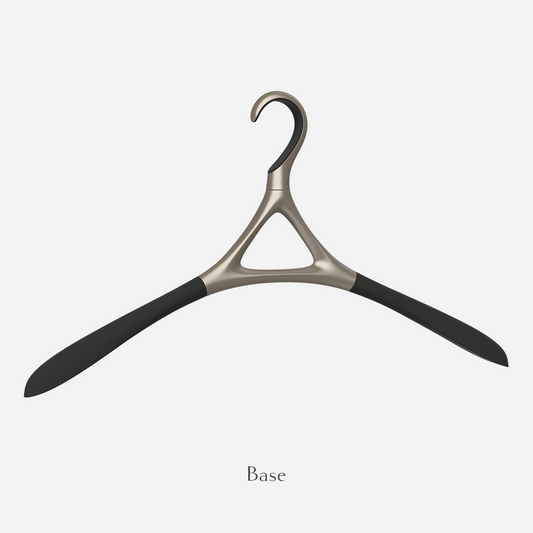 Image of Lou Hansell's H series base clothes hanger in Yellow Gold.