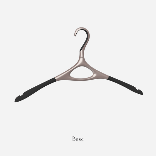 Image of Lou Hansell's L series base clothes hanger in Rose Gold.