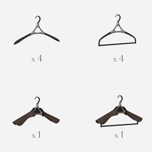 Juego de 4 · Gun Metal · Serie H