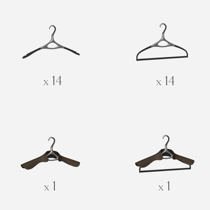 Ensemble de 4 · Gun Metal · Série L