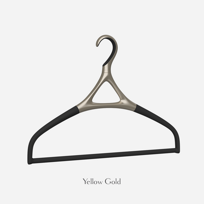 Lou Hansell H Series trouser hanger in yellow gold.