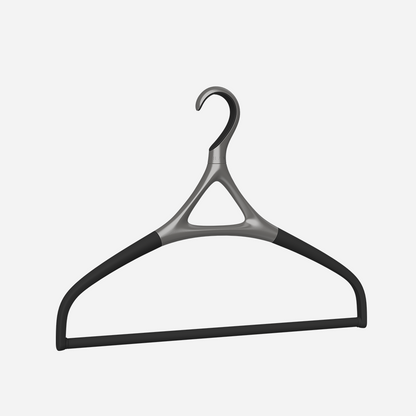 Lou Hansell H Series trouser hanger in gun metal.